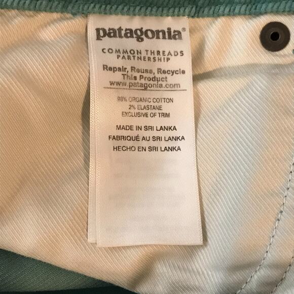 Patagonia Jeans Women’s Corduroy Mogul Blue Straight Leg Pants - 28 Long - Picture 11 of 13